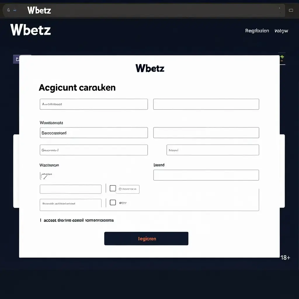 Actueel Wbetz registratieformulier zonder ingevulde persoonsgegevens
